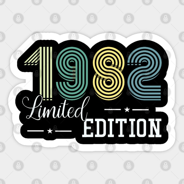 41st Birthday - 1982 Limited Edition Sticker by Kudostees